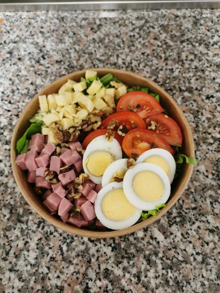 Wrap jambon crudités