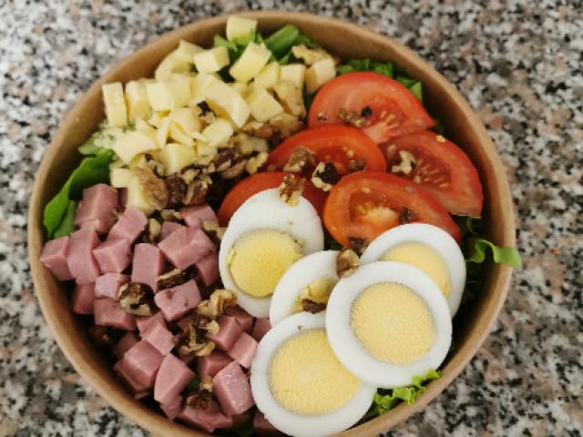 Wrap jambon crudités